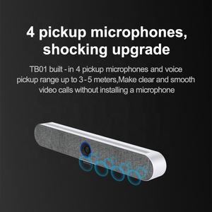 Barre vidéo 4K Caméra de vidéoconférence à suivi automatique Caméra de salle de réunion tout-en-un pour <span class=keywords><strong>Zoom</strong></span> - Product Image 4