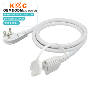 สายต่อพ่วงไฟฟ้าแบบ NEMA 5-15P ตัวผู้ พร้อมปลั๊กตัวเมีย NEMA 5-15R ของสหรัฐอเมริกา พร้อมฝาครอบป้องกันปลั๊กตัวเมีย - Product Image 1