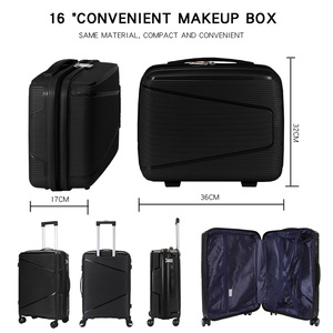 Conjunto de Malas OMASKA de PP com Rodas Giratórias, Tamanhos 14, 20, 24 e 28 Polegadas, para Viagem Masculina - Product Image 5