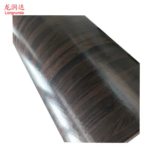 Factory whole luxury 30 grams per square meter walnut design PU paper for plywood boards