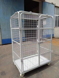 Abschließbarer Verzinkter Draht-Sicherheitskäfig mit Rädern für Sicheren Transport und Lagerung - Product Image 6