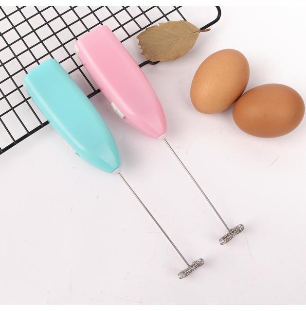 Powerful Whisk Handheld Foam Maker Blender Portable Automatic Battery Operated Egg Beater Mini Electric Milk Frother for Coffee