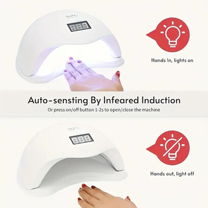 Lampe à ongles LED UV à séchage rapide avec capteur intelligent, écran LCD, base amovible, portable et lampe de durcissement - Product Image 3