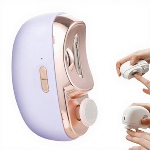 2 in 1 Design Fingernail Cutter <b>File</b> Electric Automatic Nail Clipper with Light & 2 Speeds and Nail Scraps Storage - Product Image 1