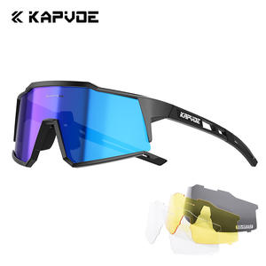 Nouveauté KAPVOE TK9022-Q-4L Lunettes de cyclisme plein cadre à verres polarisés, design sensible à la lumière, coussinets respirants, pour route et sentier - Product Image 3