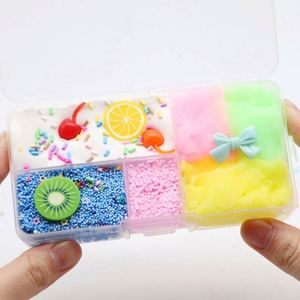 Colorful Fruit Foam Shape DIY Plastic Slime Kit <b>Set</b> Soft Play Fun Interactive Creative Educational Beads Snow Fluffy <b>Clay</b> - Product Image 1