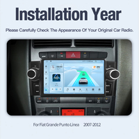 Radio de Coche STWEI con Android Auto para Fiat Grande Punto Linea 2007-2012, Navegación, Reproductor Multimedia Estéreo, GPS, Carplay, Unidad Principal