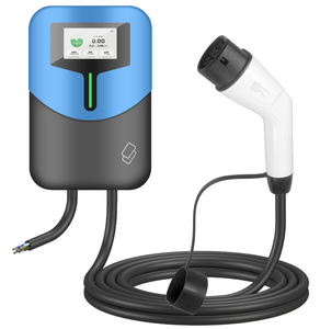 เครื่องชาร์จรถยนต์ไฟฟ้าแบบติดผนัง 22kW 32A สามเฟส ประเภทที่ 2 พร้อมหน้าจอ 4.3 นิ้ว รองรับ OEM แบบกำหนดเองได้ - Product Image 1