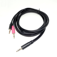 3.5mm STEREO à 3.5mm Mono Jack Y Splitter Cable Eurorack Patch Cables pour synthétiseurs modulaires