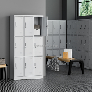 Casier de gym en acier à 9 portes, haute qualité, pour employés, avec serrure à clé, étanche, structure démontable, meilleur prix 9 - Product Image 5