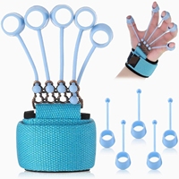Renforçateur de préhension en caoutchouc de silicone à 4 niveaux de résistance pour débutants, utilisateurs avancés, athlètes, musiciens et entraînement des doigts - Offre économique