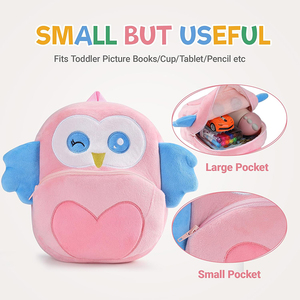 Mini <span class=keywords><strong>mochila</strong></span> U925 personalizada de dibujos animados para niños pequeños, <span class=keywords><strong>mochila</strong></span> de <span class=keywords><strong>animales</strong></span> de felpa, mochilas escolares para guardería, niños, bebés, jardín de infantes, Viajes - Product Image 3