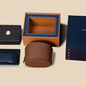 Giấy tùy chỉnh xem Hộp quà tặng với nắp Matt Cán dập nổi và lớp phủ UV để trình bày đồng hồ da thời trang - Product Image 3