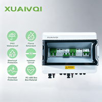 Boîtier solaire étanche 1000V DC IP65 2 entrées 2 sorties 8 chaînes, boîtier de combinaison PV 40A 63A, boîtier de distribution pré-câblé en plastique