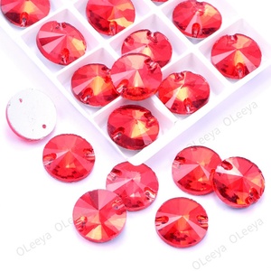 Cristales de Cristal AB Redondos de 10mm, Varios Tamaños, Forma de Rivoli, para Coser en Ropa, Precio de Fábrica Oleeya, Venta al Por Mayor - Product Image 5