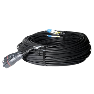 Fullaxs IP67 DLC LC Connectorized impermeable monomodo OS2 Duplex 5,0mm LSZH RRU Cable de conexión para estación FTTA 5G - Product Image 4