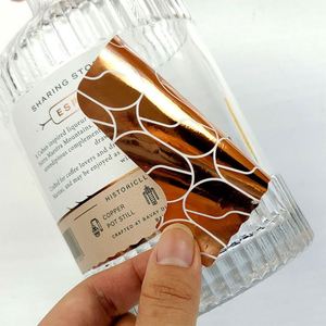 Étiquettes autocollantes personnalisées OEM imperméables pour bouteilles de boissons et de bière, autocollants transparents en vinyle pour bonbons, sandwichs et pizzas - Product Image 4