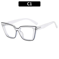 Lunettes carrées œil de chat bloquant la lumière bleue, nouvelle collection de lunettes rétro de styliste pour femmes lunettes optiques TR90 montures Gl