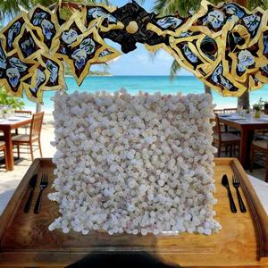 Rouleau de mur de fleurs artificielles 5D de 8*9 pieds pour la décoration de la maison, toile de fond pour Thanksgiving, mariage, événement - Product Image 3