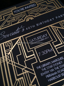 การ์ดอวยพรวันเกิดพิมพ์ลายแบบกำหนดเองแผ่นฟอยล์พิมพ์บนกระดาษเคลือบและกระดานดูเพล็กซ์พิมพ์สกรีน - Product Image 2