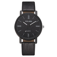 Montre Femme Tendance à Motif Romain, Bracelet en Cuir, Mouvement Quartz, Idéale pour Étudiante, Vente Chaude à l'Export, Direct Usine