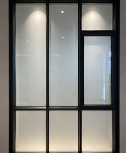 Cửa sổ hợp kim nhôm tráng men đôi tối giản phá vỡ nhiệt cách âm Cơn Bão mở ngang phong cách năng lượng ngôi sao - Product Image 1