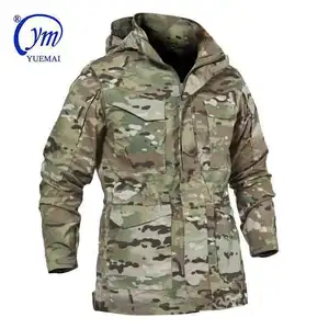 Wholesale Hot selling Custom New fashion mens Safety overcoat camouflage waterproof jacket