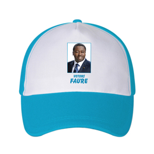 Cappello Elettorale Bicolore in Poliestere e Cotone con Logo Personalizzato Economico - Product Image 1