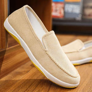 Zapatos Casuales de Lona Transpirables para Hombre, Ligeros, Juveniles, con Suela de Tendón de Res, Forro de Tela sin Cordones - Product Image 3