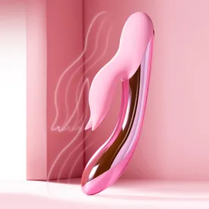 AV Stick Sex Machine Nipple Clitoral Stimulator Sex Licking Glowing Rabbit Vibrator
