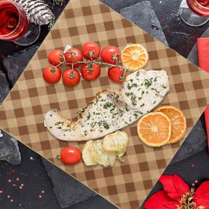 Tapis de cuisson personnalisé pour barbecue, résistant à l'huile et aux graisses, qualité alimentaire, pour pique-niques et fêtes en extérieur, papier sulfurisé haute température - Product Image 1