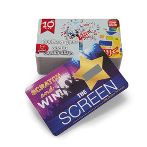 Kertas Cetak Kustom Pabrik Promosi Lotere Goresan dan Menang Kartu Terima Kasih - Product Image 3