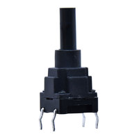 Interrupteur tactile 10x10mm IP67 étanche à la poussière et à l'eau, interrupteur à bouton-poussoir DIP à montage traversant 12V 30mA