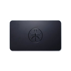 นามบัตรโลหะสีดำสุดหรู พร้อมบริการสลักลายด้วยเลเซอร์ UV แบบกำหนดเอง ปั๊มฟอยล์สีทอง/สีเงิน - Product Image 1