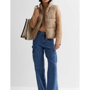 Chaleco Corto de Invierno para Mujer FOXA, Sin Mangas, Acolchado, con Cierre de Cremallera, Ropa Exterior Cálida con Bolsillos - Product Image 6