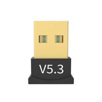 Adaptador Bluetooth USB V5.3, Mini Dongle USB BT5.3, Transmisor para Teclado y Ratón de Portátil