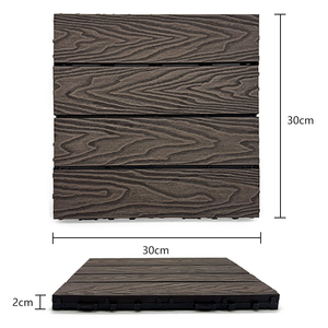 Precio de Fábrica al por Mayor, Baldosas de Madera Compuesta para Exteriores, con Relieve 3D, Resistentes al Agua, Enclavables, para Terraza y Patio - Product Image 5