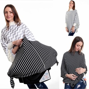 플러스 사이즈 레이온 스판덱스 아기 자동차 캐노피 다중 사용 간호 스카프 모유 수유 보호대 간호 부드러운 통기성 커버 - Product Image 6