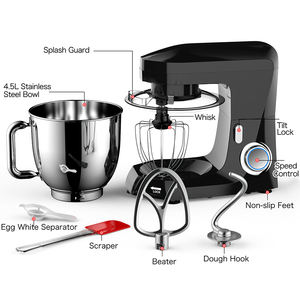 Nouvel arrivage Mélangeur d'aliments en spirale en acier inoxydable <span class=keywords><strong>Robot</strong></span> à pâtisserie électrique pour la maison avec bol mélangeur pour la cuisson des appareils de cuisine - Product Image 6