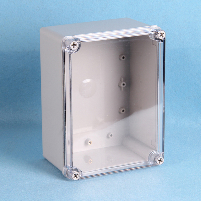 High Quality Outdoor Distribution ABS Material Terminal Junction Box 100*68*50mm Waterproof ABS Terminal Box IP67 Transparent