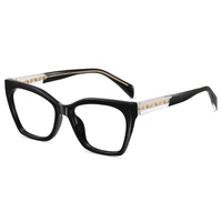 Montures de lunettes optiques unisexes anti-lumière bleue, style œil de chat, surdimensionnées, tendance, grises, en TR90, motif papillon minimaliste japonais, vente en gros