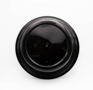 Recipientes de Plástico Aptos para Microondas de 900 ml, Libres de BPA, con Tapas, Recipiente de Almacenamiento, Caja Redonda Negra para Alimentos - Product Image 6