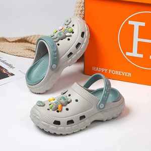 Happy Forever Crocs pour femmes, couleur rose bonbon, semelle épaisse, antidérapante, chaussures de plage, d'eau, d'épaisseur moyenne, pour toutes les saisons - Product Image 4