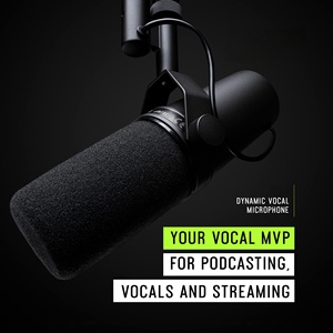 Dynamic Wired <b>Microphone</b> for High-Quality Podcasting with Cardioid Pickup Pattern and Excellent Background Noise Rejection - Product Image 4