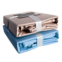 Vente en gros de draps de lit en bambou lyocell PVC de qualité moderne tissé 60 King Size pour l'été Noël emballage de literie de qualité