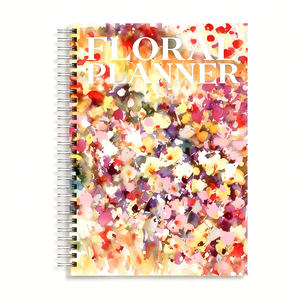 Libreta Planificadora de Tapa Dura con Diseño Espiral Romántico y Floral, Diario de Recetas para Planificación de Comidas (Personalizable) - Product Image 2