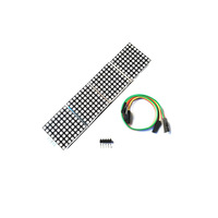 Modul Matriks Titik MAX7219, Modul Tampilan Matriks Titik 8 2*4, Modul Penggerak Kontrol Mikrokomputer Satu Chip