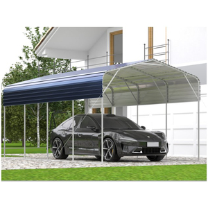 12x20FT <strong>Metal</strong> Carport Heavy Duty Carport with Galvanized Steel Roof and Enhanced <strong>Base</strong> Upgraded Large Outdoor Carport Canopy - Product Image 2