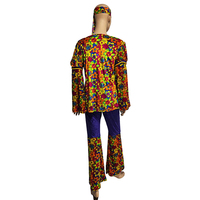 Costumes rétro hippie disco des années 70 et 80 avec des motifs hippie indigènes, nouvelles tenues de couple pour le carnaval
