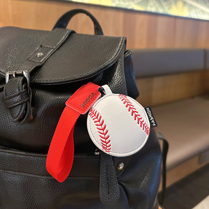 Porte-clés en cuir pour femme - Nouveau pendentif PVC Baseball Football Basketball Volleyball Kerring YUNLAN YF0028 Vente en gros - Product Image 4